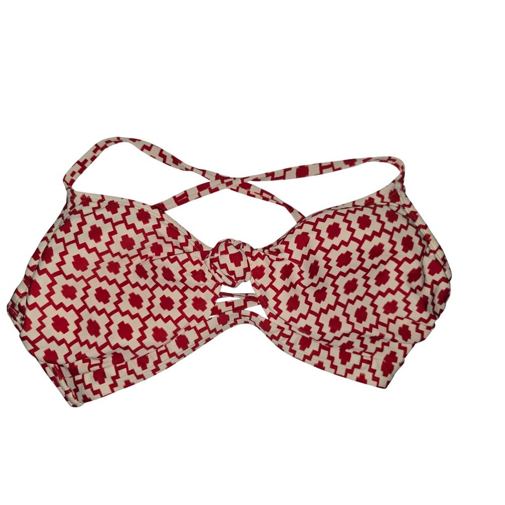 NWT Red Geometric Underwire Bikini Top – 34DD (Shade & Shore) - Picture 3 of 8